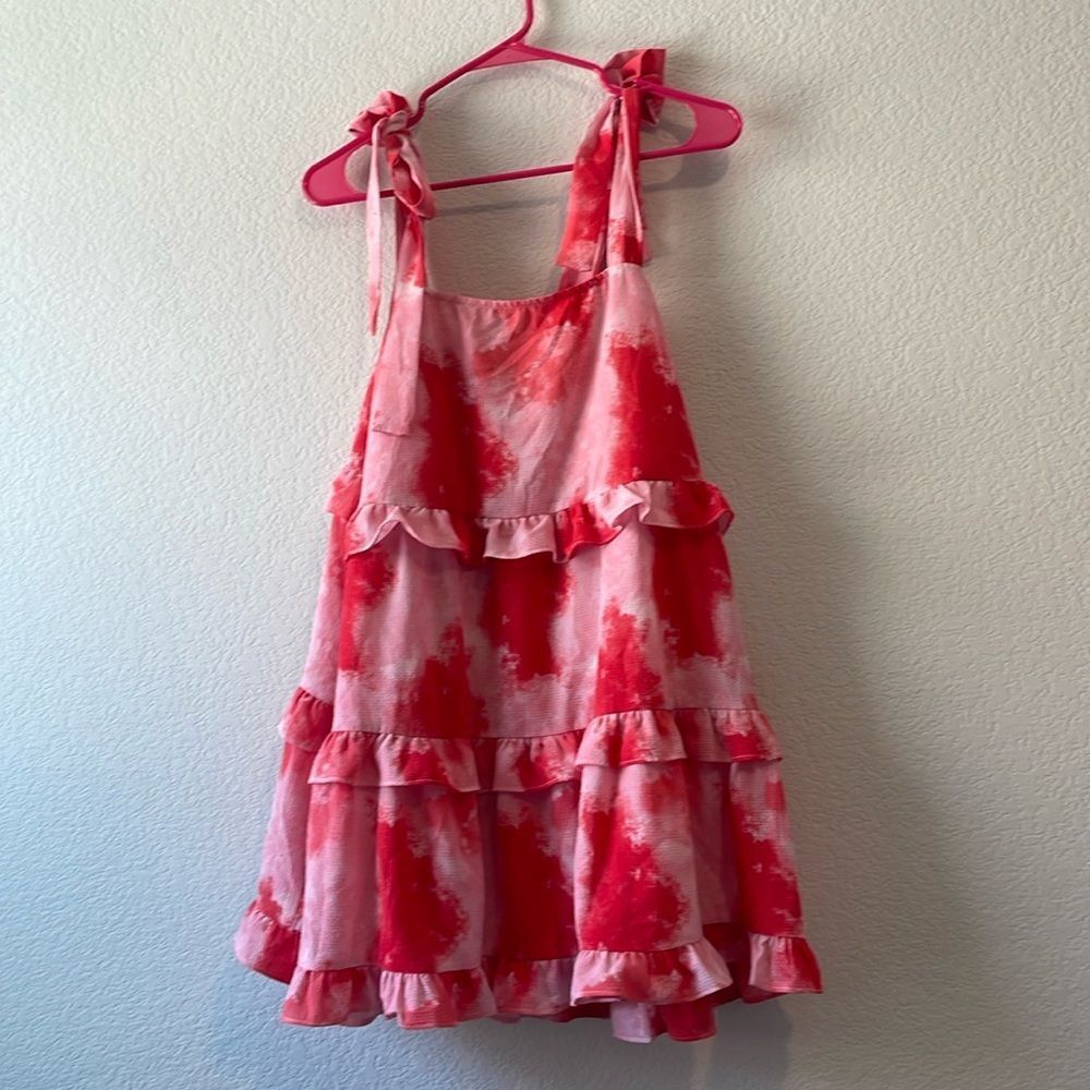 Buddy Love Small pink mini dress with bow tie straps